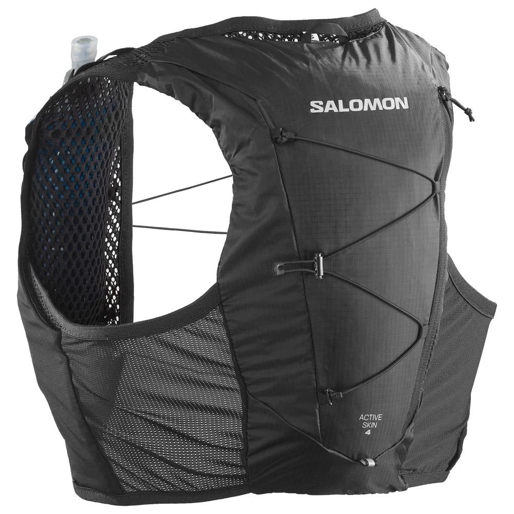 Gilet Trail Salomon Active Skin 4 With Flask Black Black 2 Gilet Trail Salomon Active Skin 4 With Flask Black Black – Image 2